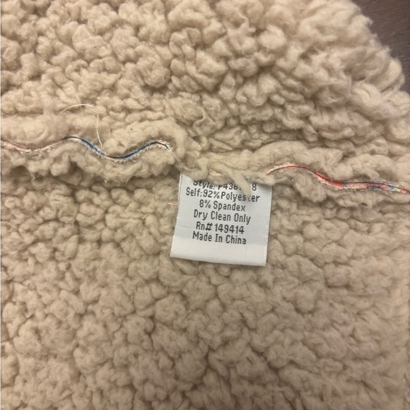 Johnny Was Faux Sherpa Lined Floral  Pattern Zip Up Women's Vest XL - Picture 2 of 8